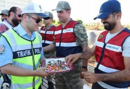 Polis ekipleri iş başındaydı