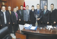 Polisgücü Spor Kulübü Ömer Aydın'ı ziyaret etti
