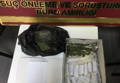 Polisin kovalamacası sonucu yakalanan şahısta uyuşturucu madde ele geçirildi