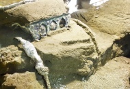 Pompei'de 2 bin yıllık dört tekerlekli tören arabası bulundu