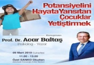 “Potansiyelini Hayata Yansıtan Çocuklar Yetiştirmek” söyleşisi 9 Mart’ta