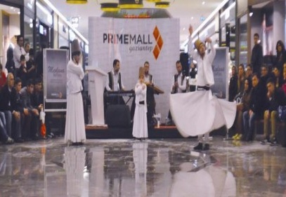 Prime Mall çatısı altında Mevlana rüzgarı esti