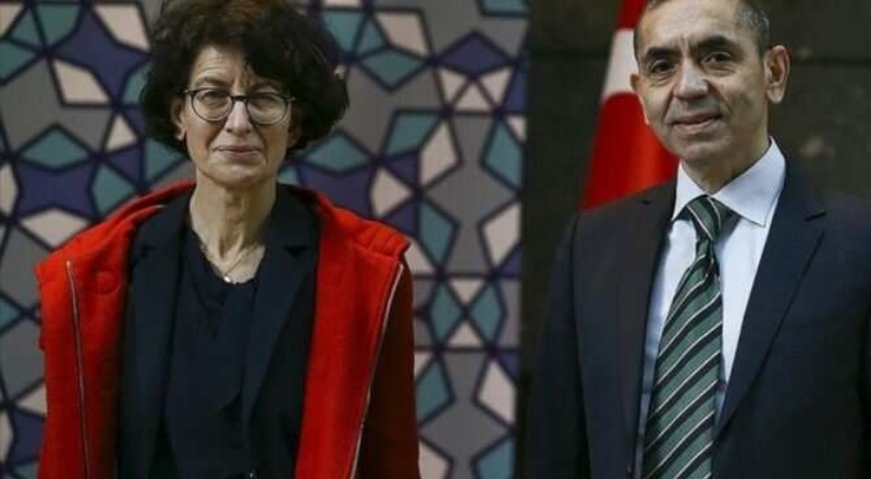 Prof. Dr. Özlem Türeci ve Prof. Dr. Uğur Şahin'e 'İnsanlığa Üstün Hizmet' ödülü