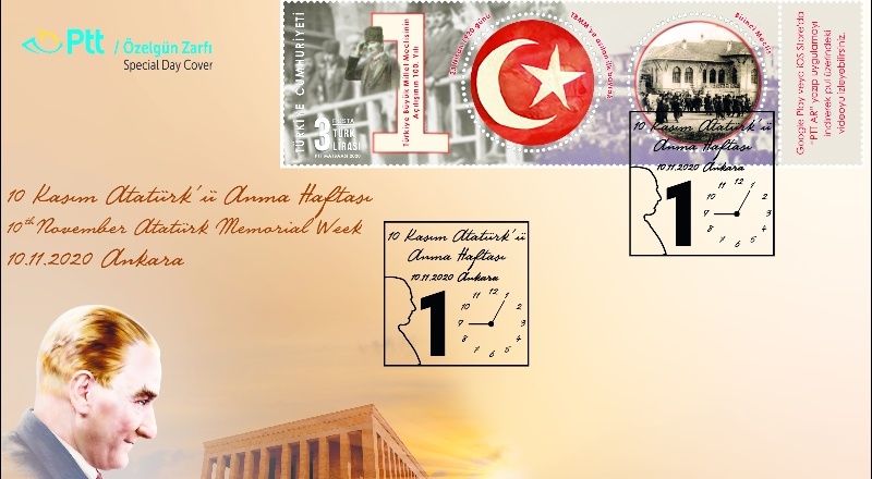 PTT, 10 Kasım Atatürk’ü anma günü zarfını tedavüle sundu