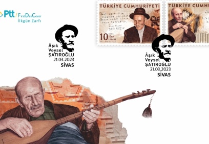 PTT, “Âşık Veysel Şatıroğlu” konulu anma pulu ve ilk gün zarfı çıkardı