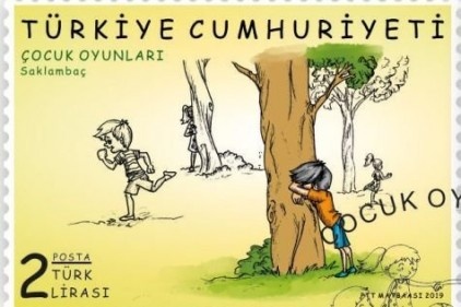 PTT&#039;den Çocuk Oyunları Konulu Pullar bastı
