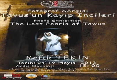 Refik Tekin "Tavus'un Kayıp İncileri" adlı kişisel fotoğraf sergisi açılacak