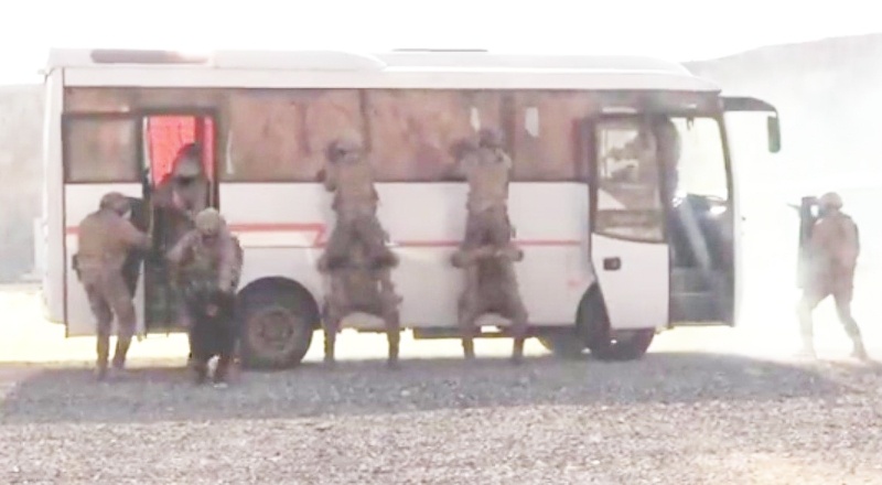 Rehine kurtarma tatbikatı yaptılar