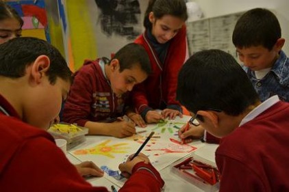 Resim atölyelerinde birbirinden güzel çalışmalar ortaya çıktı