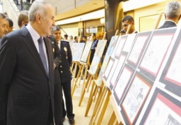 Resim ve karikatür sergisi açıldı