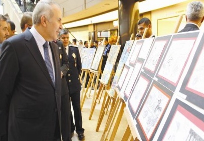 Resim ve karikatür sergisi açıldı