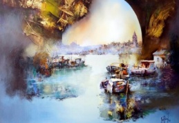 Ressam Sait Günel’in soyut resimleri sergilenecek