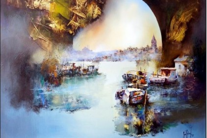 Ressam Sait Günel’in soyut resimleri sergilenecek