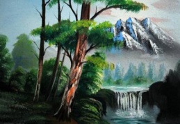 Ressam, Suriyeli çocuklara ders veriyor