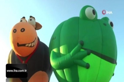 Robotlar, inekler, fareler, arılar Kapadokya&#039;da uçtu