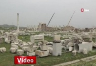 Roma dönemine ait eşi benzeri olmayan 1906 yıllık heykel Leodikya'da bulundu