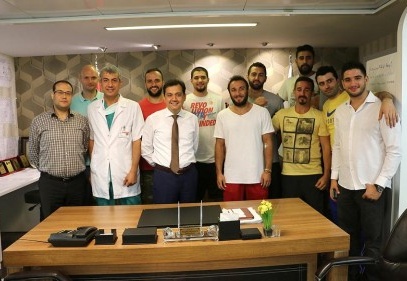 Royal Halı Gaziantep'in basketbolcuları, sağlık kontrolünden geçti