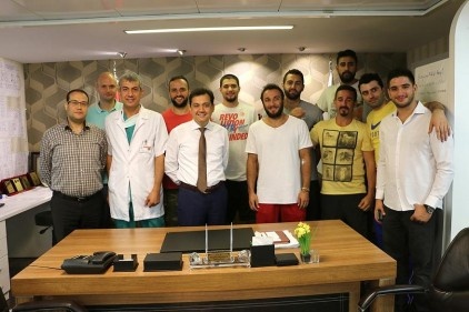 Royal Halı Gaziantep&#039;in basketbolcuları, sağlık kontrolünden geçti