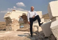 Rstorasyon çalışmalarına başlanan tarihi köprüde inceleme yaptı
