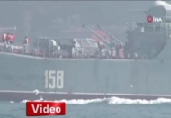 Rus savaş gemileri peş peşe İstanbul Boğazı'ndan geçti