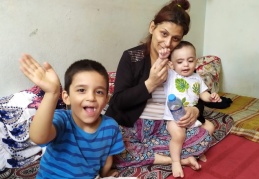 Rüzgar bebek süte kavuştu