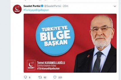 Saadet Partisi beklenen adayını açıkladı: Karamollaoğlu