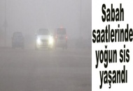 Sabah saatlerinde yoğun sis yaşandı