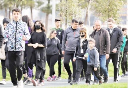 ‘Sağlığa Adım At Projesi’ için yürüdüler