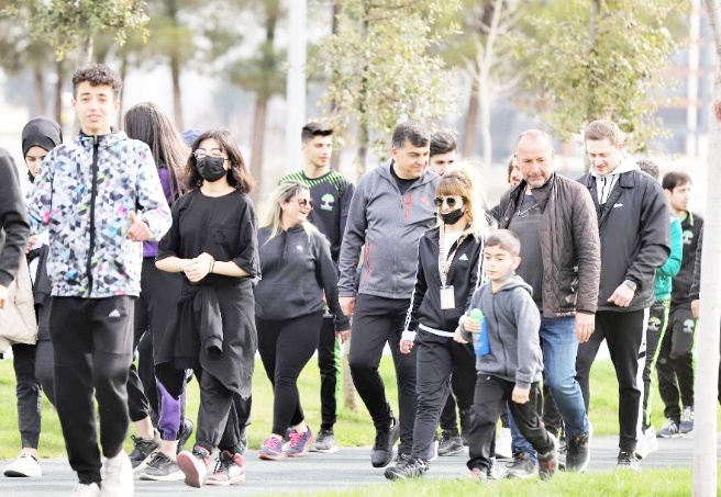 ‘Sağlığa Adım At Projesi’ için yürüdüler