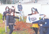 Sağlık çalışanları anısına meyve fidanı dikildi