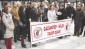 Sağlık çalışanları protesto eylemindeydi