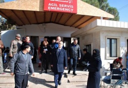 Sağlık müdürü sınırdaki hastaneleri kontrol etti