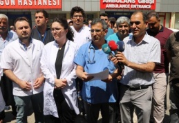 Sağlıkçılara şiddete Gaziantep'ten tepki 
