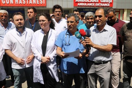 Sağlıkçılara şiddete Gaziantep&#039;ten tepki 