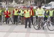 Sağlıklı yaşam için pedal çevirdiler