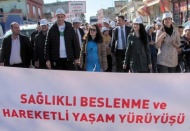 ‘’Sağlıklı yaşam yürüyüşü’’ne vatandaşlar da katıldı