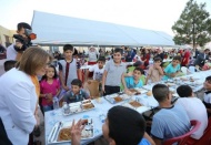 Şahin, iftar çadırında vatandaşlarla buluştu