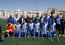 Şahinbey Belediye Gençlik ve Spor Ampute Futbol takımı ilk maç ilk galibiyet