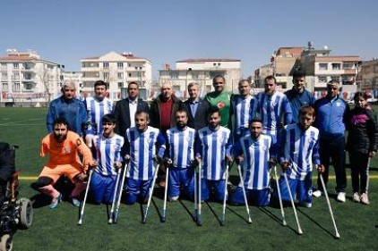 Şahinbey Belediye Gençlik ve Spor Ampute Futbol takımı ilk maç ilk galibiyet