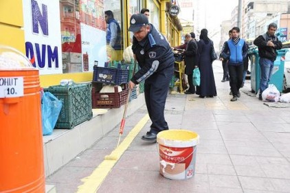 Şahinbey Belediyesi&#8217;nden sarı çizgi projesi başlattı