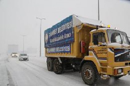 Şahinbey ekipleri de kara anında müdahale etti