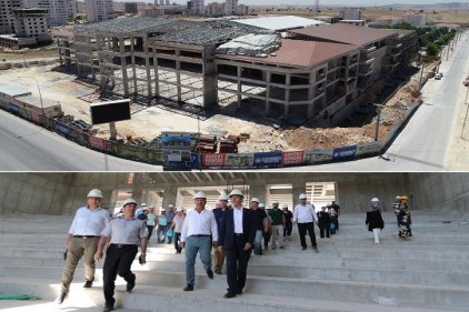 Şahinbey Kongre Merkezi&#8217;nin inşaat çalışmaları sürüyor