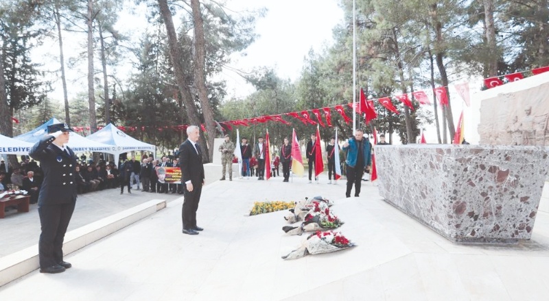 Şahinbey, şehit edilişinin 103. yılında mezarı başında anıldı