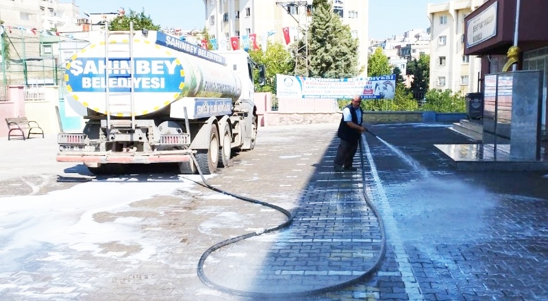 Şahinbey temizlik ekipleri bayram boyunca görev başındaydı