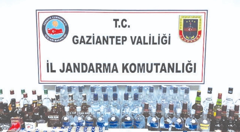 Sahte alkol operasyonunda 59 şişe kaçak viski ele geçirildi