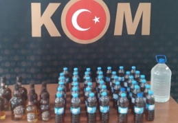 Sahte alkol üretenlere operasyon: 2 gözaltı