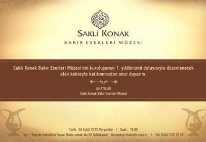 Saklı Konak Bakır Eserleri Müzesi bir yaşında