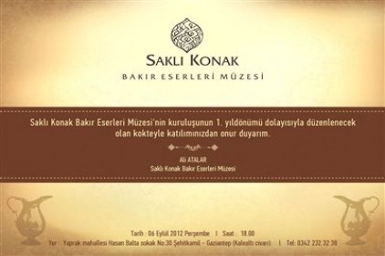 Saklı Konak Bakır Eserleri Müzesi bir yaşında