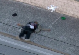 Saldırganın üzerinde dron ile bomba arandı