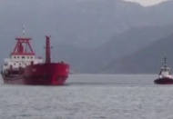 Saldırıya uğrayan Türk gemisi Marmaris Limanı’nda